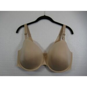 Soma Vanishing 360 Perfect Coverage Bra 38DDD Beige Underwire Satin